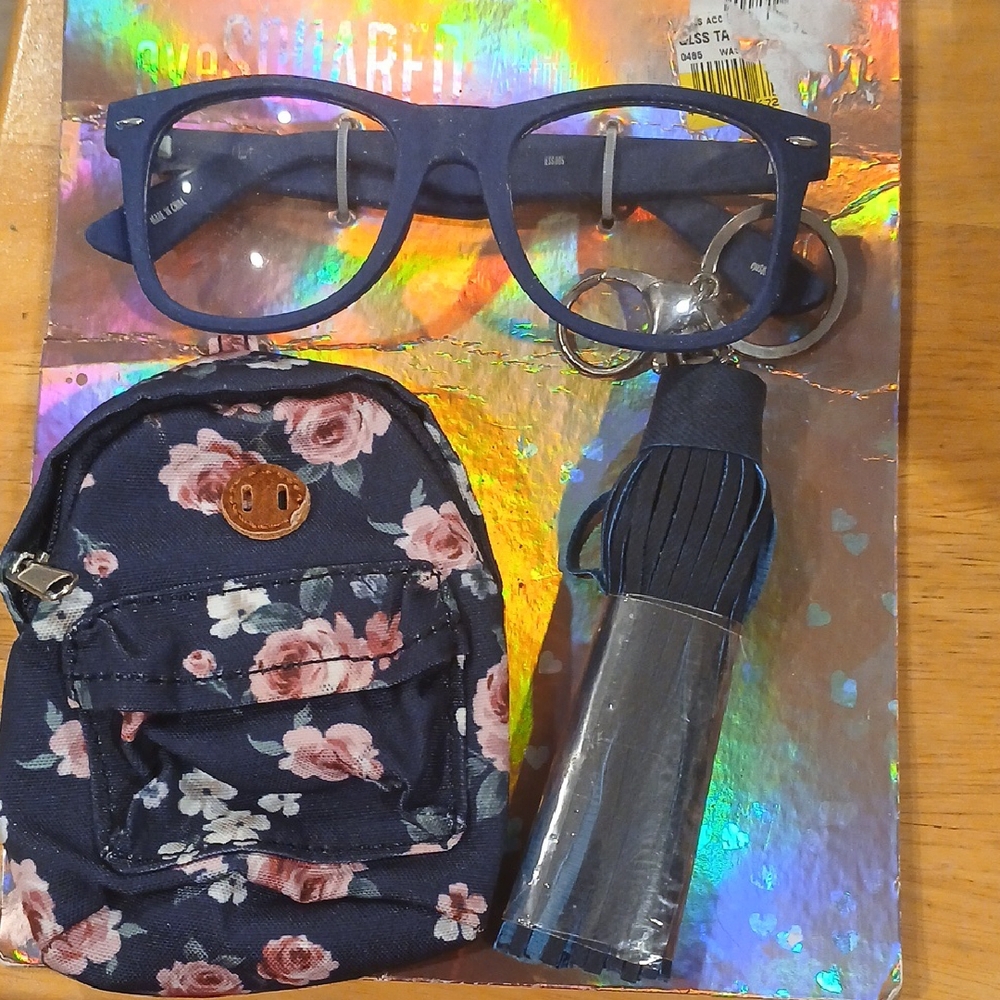 Floral  Accessory Set - Blue